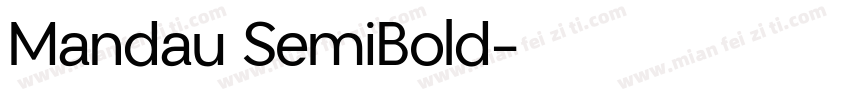Mandau SemiBold字体转换